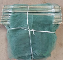 Baiyangdian 20 meters with winged bamboo slices gingham shrimp cage folding fishing net cage loach and eel automatic fishing cage