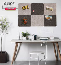 Nordic ins square felt board cork board photo wall background wall works display board bulletin board message board