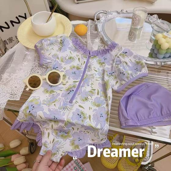 Youqien girls swimsuit puff sleeve vacation one-piece floral swimsuit * Swimming cap 2025 summer AXB799 fish
Youqien girls swimsuit puff sleeve vacation one-piece floral swimsuit * Swimming cap 2025 summer AXB799 fish