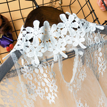 Hyuna style lace bottoming shirt womens tulle shirt spring and autumn western style small shirt with sexy eyelash mesh super fairy top