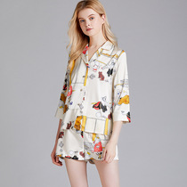 New pyjamas for ladies spring summer silk thin mid sleeve