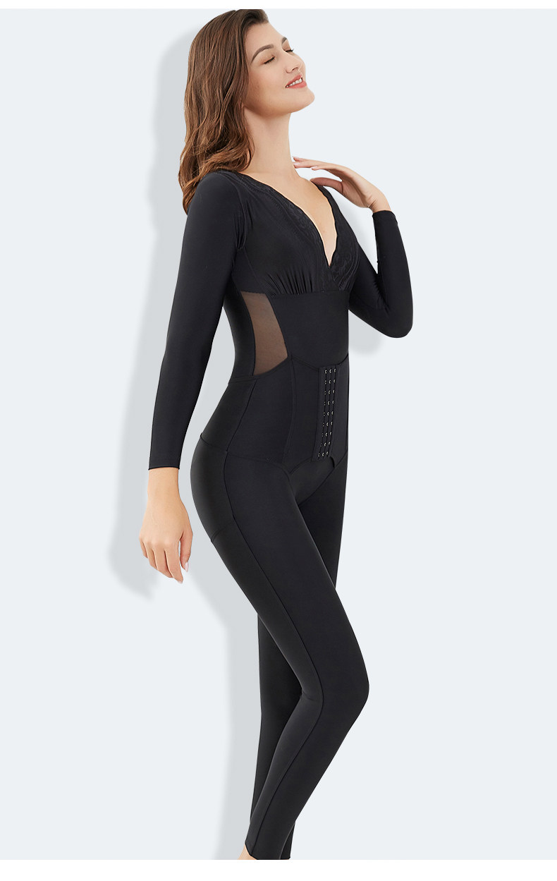 塑身衣女连体加强版长袖长裤全身美体塑形秋冬保暖燃脂瘦身
