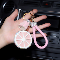 Car key buckle pendant cute female style car Mercedes Benz BMW hanging key chain decoration innnet red