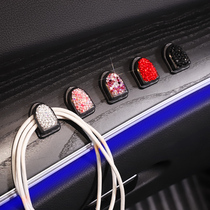 Car with adhesive hook paste front rear invisible creative cute car multifunctional rear seat backrest small adhesive hook