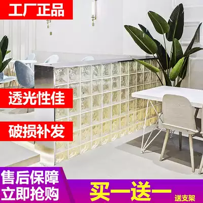 Jinghua transparent hollow square glass brick Crystal brick Bedroom powder room partition wall bar background entrance screen