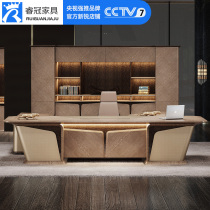 Will-style Light Extravagant Boss Table Chairmans Office Furniture High-end Extreme Brief Lamp With CEOs President & Chairs