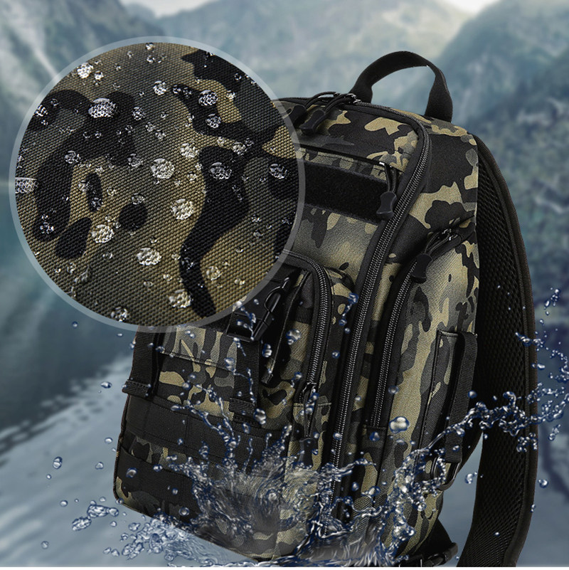 路亚背包渔具钓鱼两用双肩包防水户外单肩斜挎包装备多功能背竿包