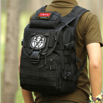 40 liters travel backpack outdoor mountaineering charter Nengfeng black tactical bag Army fan charge backpack computer bag