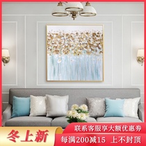 Abstract art decorative painting living room sofa background wall porch hand-painted oil painting modern simple light luxury murals hanging paintings