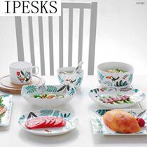 Big mouth NiaoGu lovely bone porcelain tableware ceramic