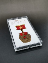 Box Tibet medallion transparent collection display box