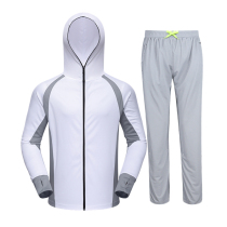 Summer outdoor fishing sunscreen clothing fishing clothing breathable Ice Silk sunscreen clothing mens long sleeve fishing suit