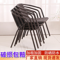 Outdoor Open-air Outside Pendulum Yard Casual Old Vines Chair Backrest Small Balcony Three Sets Plastic Chairs Outdoor Table And Chairs