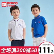Piggy Banker Children's Polo Shirt T-Shirt Set 2022 Summer New Style Middle and Large Kids Two-piece Set Boys Fashion