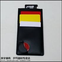 DHS red double happiness table tennis edge picker referee suit with red yellow and white card net ruler
