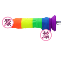 (3 8CM) Hard silicone anal sex female vagina masturbation machine colorful penis accessories-colorful life