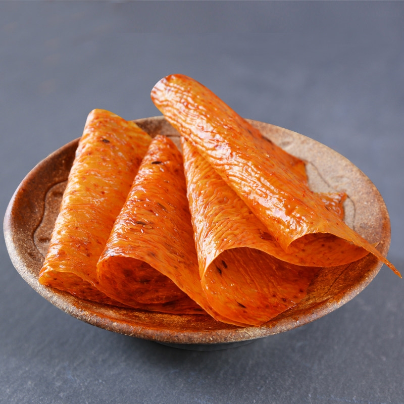 老式大辣片包邮80后 儿时怀旧东北麻辣片香辣味零食小吃 豆皮辣条_7折