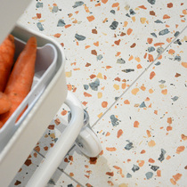 Net red color terrazzo tiles Living room background wall tiles Kitchen bathroom Courtyard balcony Antique floor tiles