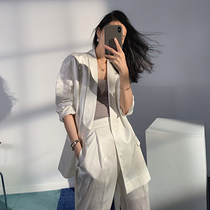 Ballroom original series air feel jacquard glossy satin acetate satin sunscreen suit suit suit summer thin model