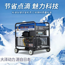 190A diesel power generation electric welding machine small portable dual-purpose arc welding machine with wheels Daze power TO190A