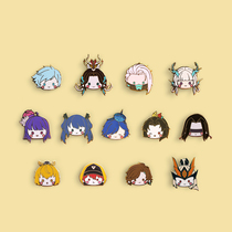 Wangs Honor Cartoon Chest Needle Unlimited Group Perimeter of the same person Badge Original Q version accessories Western-Dajo Zhuang Zhou