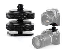 Camera hot shoe holder Standard 1 4 double-layer screw upper and lower locking double-layer hot shoe conversion screw camera screw