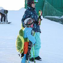 Ski hip protection turtle adult veneer double board protective gear for men and women parent-child children cartoon knee pads anti-drop butt pad