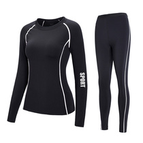 Sports quick-drying thermal underwear mens winter outdoor sweating thin womens running cycling ski pants suit