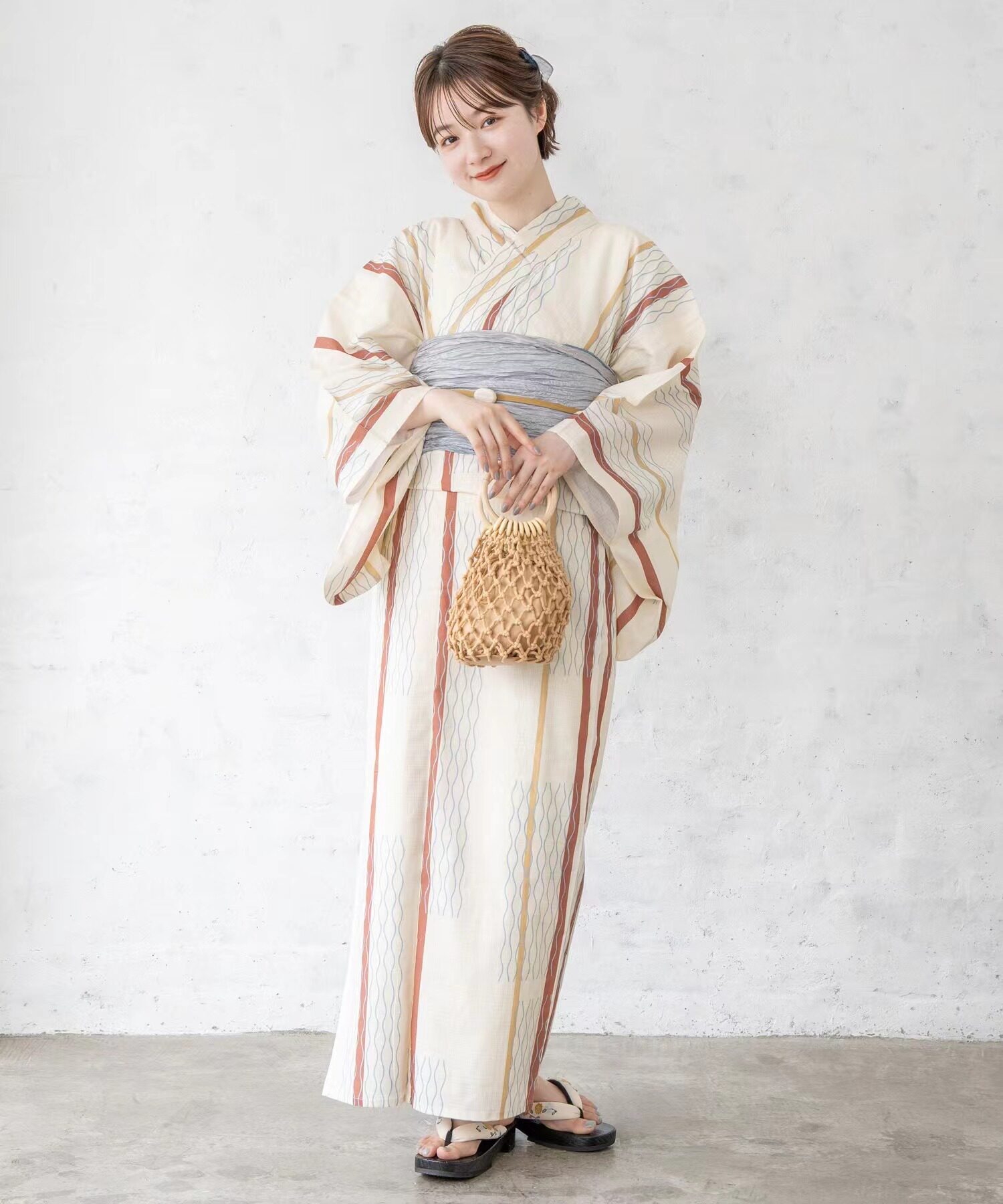 日本和服浴衣女传统款式高级纯棉质地日本旅游写真和服浴衣yukata