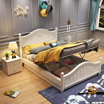 Childrens Bed Men And Women Single Beds 100 Hitchhiking Teens Single Modern Simple Beds 1 5 Nets Red Bed Storage Suites