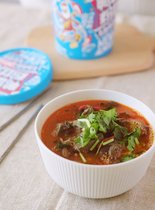 Little deer lazy duck blood fan soup 6 box (155g box) smells delicious