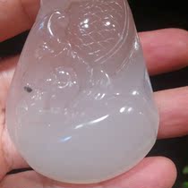 Natural Guilin Chicken Blood Chaise material Pink pendant Necklace Sweater chain pendant