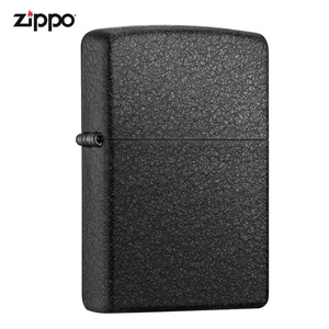 zippo打火机官方旗舰店打火机zippo正版经典黑裂漆海外直邮236