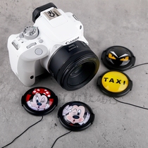 Apply Canon lens cover EOS M50 M6 M6 M5 M3 M10 M100 M100 M100 15 15 -45 Cartoon lens lid