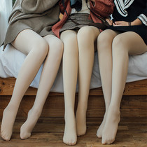 TTSUTSU day single 200D baby suede pressure slim leg even pantyhose spring summer matt light impermeable meaty leg silk socks female socks