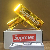 Net red spray money gun supreme toy hand grab banknotes wedding travel props send money money money money money machine spray money