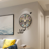 Artistic creative clock wall clock Living room household fashion personality wall modern simple atmosphere Bedroom silent clock