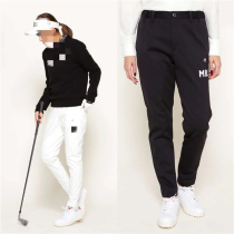 Daily single PG MBE polyester stretch golf womens trousers plus velvet windproof water to keep warm autumn and winter New