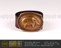 Ogrima22 dark shop Rhapsody L-class Seiko bronze fat pig belt buckle boutique mens gift