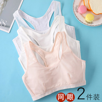 Summer Breathable Developmental Girls' Underwear Worker Vest Junior High School College Student Mesh Sports Bra