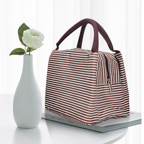 Hand Lunches Bag Striped Fashion 100 Hitch Ice Pack Waterproof Insulation Bag With Rice Bag Lunch Bag Small Carry Bag