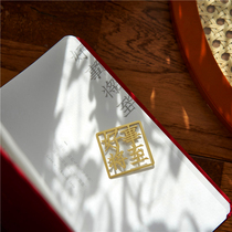 Retro art and creativity Chinese wind minimalist good deed to hollowed-out metal bookmark ancient wind small gift student supplies