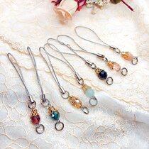 DIY Accessories Alloy Flower Tog Water Drop Crystal Bead Pendant Pendant Chain Pendant Chain Multi Color Optional