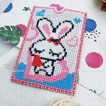 Miga Bunk Bunk Cross Embroidered Bank Card Cover Bus Card Bag With Imprinted Cloth Material Bag KD003 Love Rabbit