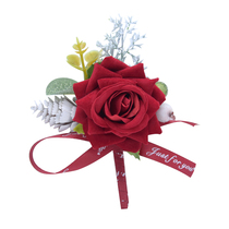 Best man bridesmaid flower brothers and sisters girlfriends group Chinese wedding ceremony corsage groom bride flower annual meeting opened