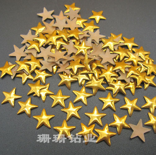 五角型铝片烫片金色8mm民族舞蹈手工鞋帽服饰配件钻diy材料包