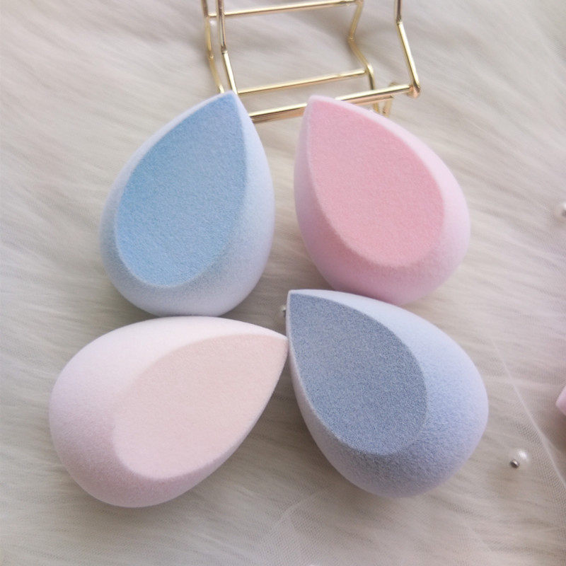 水滴硅胶粉扑 干湿两用植绒硅胶粉扑 气垫硅胶粉扑