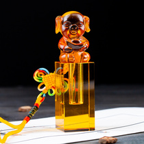 Fetal hair chapter souvenir ingot Baby pig umbilical cord chapter Fetal hair diy baby crystal gift production Fetal hair preservation