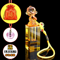 Fetal hair stamp diy zodiac monkey year baby draw lots Full moon gift Fetal hair souvenir Fetal hair umbilical cord seal