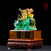 Lucky Unicorn Town House to ward off evil spirits Jade seal Baby fetal hair umbilical cord seal souvenir DIY baby gift production